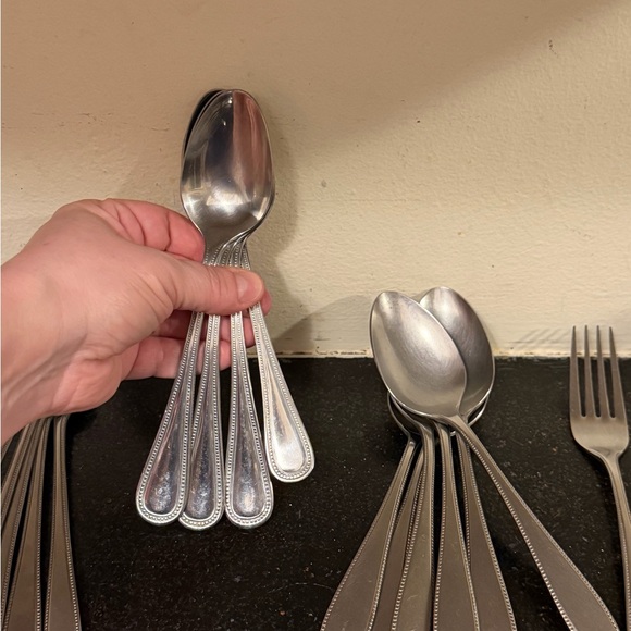 Interpur Stainless Flatware Beaded Made in Japan - Picture 8 of 8